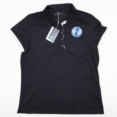 NEW NIKE Women’s Size XL GOLF DRI-FIT Polo Shirt Periwinkle Black 725583 Logo