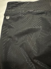 Fabletics Leggings Small-Medium Black W Print No Pockets, No Tags Well Made
