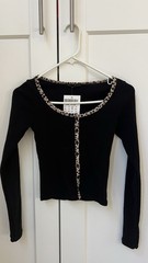BRANDY MELVILLE Long Sleeve Top Women’s One Size Black