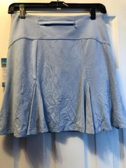NWT Ladies G LIFESTYLE LIGHT BLUE GOLF TENNIS FLOUNCE FLARE SKORT Size XS