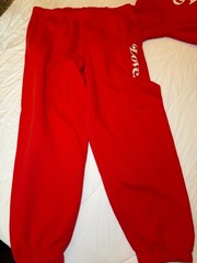 Universal Thread Red Pullover Hoodie & Women Leisure Joggers XL Sweatsuit LOVE
