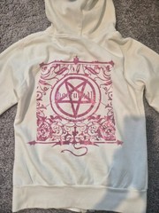 The Black Dahlia Murder Pink/White Nocturnal 2007 Hoodie Zip RARE Vintage Size M