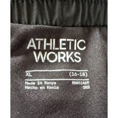 Athletic Works Womens Black White Running Shorts XL 16-18 NWT AW17HQ024217