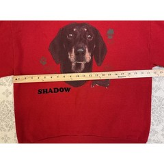 VTG Y2K Jerzees Sweatshirt Womens L Dachshund Dog Animals Nature Cozy Comfy