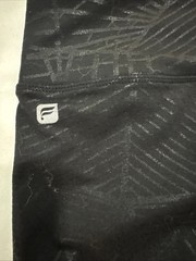 Fabletics Leggings Small-Medium Black W Print No Pockets, No Tags Well Made