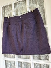 Tangerine Size XL Plum Active Womens Zipper Pocket Drawstring Skort Ex Cond