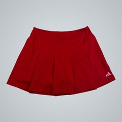 Adidas Red Pleated Tennis Skort Womens Small IS9687 Athletic Golf Skirt Zipper