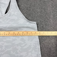 Lululemon Swiftly Relaxed Tank Top Women’s 8 Gray Camo Jacquard Crossover Back