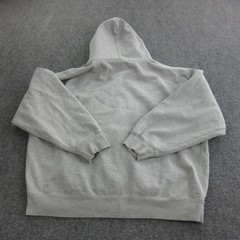 Brandy Melville Hoodie Womens One Size Gray Full Zip Fleece Sweatshirt Pockets
