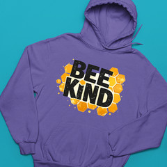 Bee Kind World Bee Day Hoodie Cute Cartoon Bumble Bee Honey Jar Funny Gift