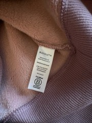 Athleta Cozy Karma Dress Mauve 1/4 Zip Cowl Neck Drawstring Long Tunic Pink XS