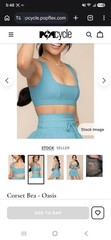 POPFLEX Teal Corset Bra 1X