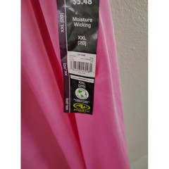 Athletic Works Womens Pink Moisture Wicking Racerback Tank Top XXL 20 AW Tank