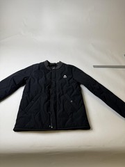Burton Jacket Womens Small Black Quilted Bomber Living Lining Snap Zip Snowboard