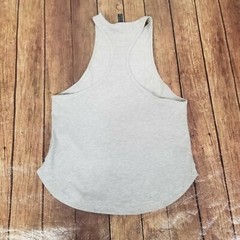 Adidas Tank Americana Flag Womens XS Extra Small Gray Racerback Solid