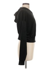 Love Poem Women Black Zip Up Hoodie M