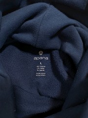 Apana Sweatshirt Women’s Large Blue Cowl Neck Athletic Pullover Sweater