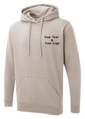 Personalised Custom Embroidered Uneek The UX Hoodie Your Text Logo Stag Hen UX4