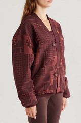 Nike x Naomi Osaka Jacquard Jacket Women’s S Burgundy Crush FV7795-652 $300 NEW