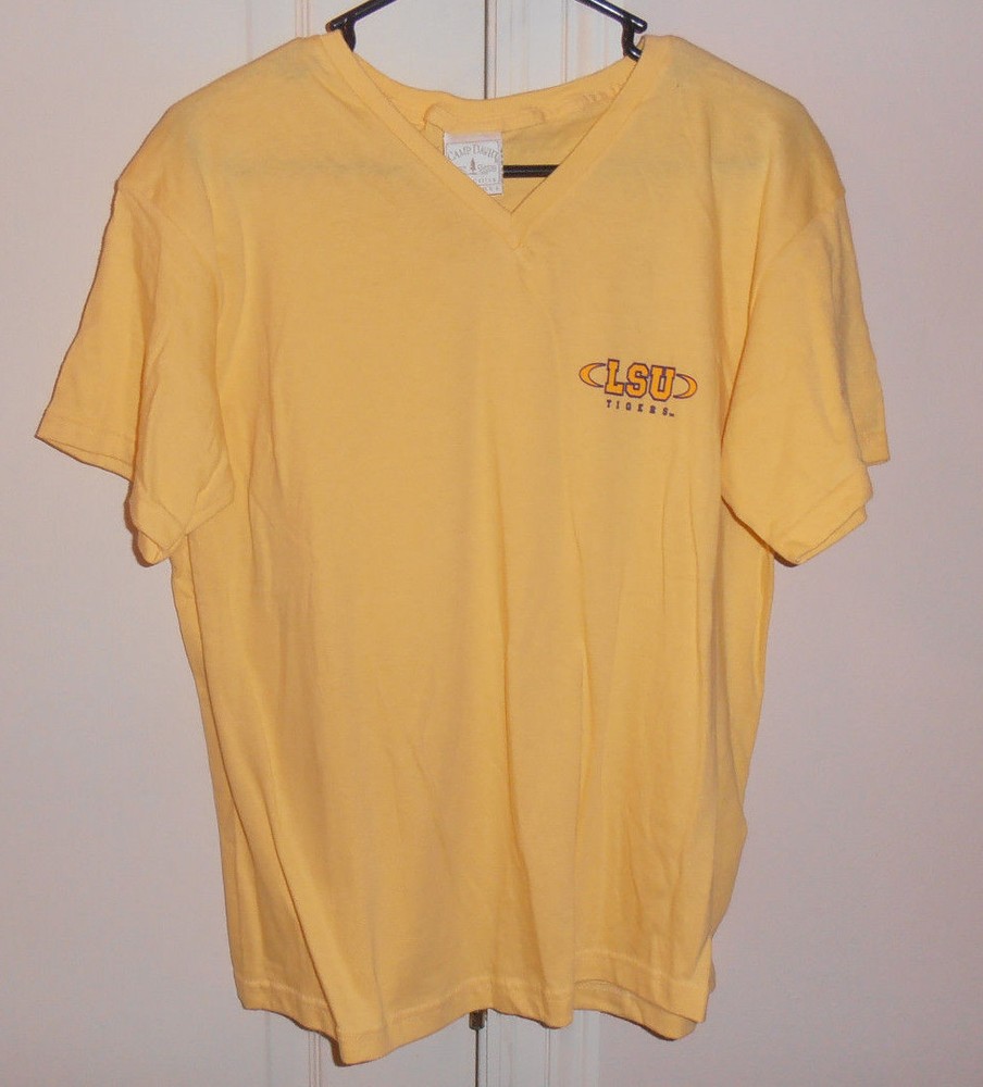GORGEOUS LSU TIGERS WOMENS V T-SHIRT SIZE LARGE WELL MADE & NEVER WORN