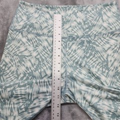 Maurices Bike Shorts Womens M Green Tie Dye Super High Rise 8in Crossover Luxe