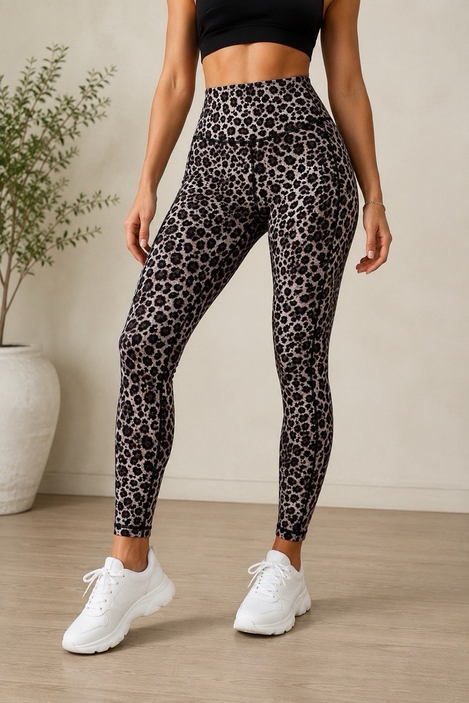 Women’s Leopard Print Workout Leggings High Waist Activewear