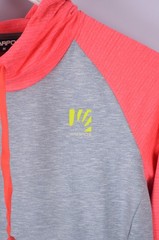 Womens Karpos Croda Da Lago Hoodie Fleece Pink Grey Stretch Size M Outdoor