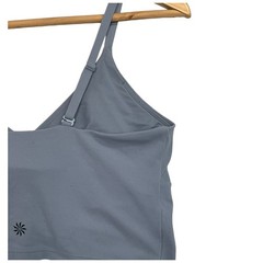 Athleta Sports Bra Womens Small Blue Ruched Front Convertible Strappy Yoga Gym