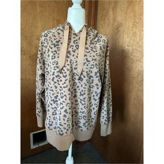 🖤 Hippie Rose Leopard Print Hoodie Sweatshirt | Size Medium | Cozy & Trendy 🐆