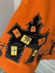 White Stag Vtg 90s Halloween Women’s Small Sweatshirt Embroidered Beaded