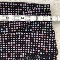 Good Move M&S Uk 18 Black/Multi Dot Gym Leggings Cropped Leg Active Wear Stretch