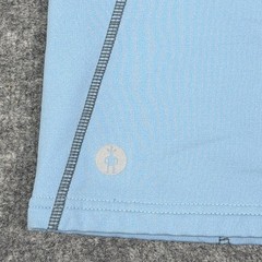 Smartwool Pullover Womens L Blue 1/4 Zip Merino Blend Thumbholes Outdoor Run