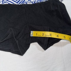 Y2K PINK Victoria’s Secret Cubbies Animal Print Foldover Yoga Shorts Black XS