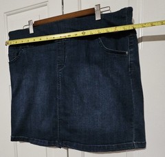 S.C. & CO. Women’s Blue Pull-On Skort w/ Pockets Stretch, Short, XL