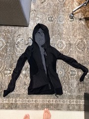 Lululemon Women’s Size 4 Black Grey REVERSIBLE Dance Studio Jacket III hoodie
