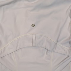 Lululemon Define Cropped Jacket Womens 6 Bone Gold Nulu Full Zip Yoga Athletic