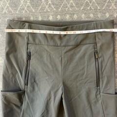 Athleta Legging Pants Size 10 Zip Pockets Gray Stretch RN# 54023 M2Y