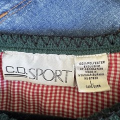 Vintage C.O. Sport Snowman Embroidered Christmas Fleece Pullover Large