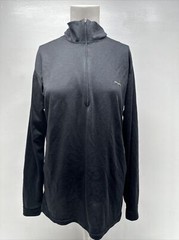 Patagonia Capilene 1/2 Zip Base Layer Shirt Lightweight Polartec Black M Medium