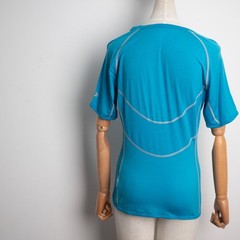Icebreaker GT 150 Women’s L Merino Wool Technical Running T-Shirt Blue Teal