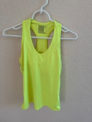 Lucky in love tennis top neon yellow with shelf bra