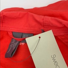 Sweaty Betty Nomad Pullover hooded jacket top Tulip red boxy pocket new NWOT XS