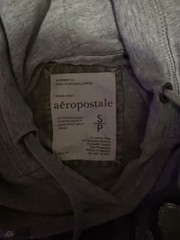 Vintage Y2K Aéropostale Grey Sequin Logo Hoodie Women’s