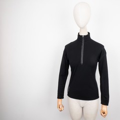 Icebreaker GT 200 Women’s Merino Wool Base Layer Half Zip Black Top S