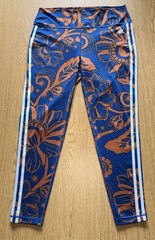 Adidas Farm Rio Womens XL Pants Leggings Training Aeroready Blue Orange Street