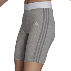 NWT Adidas Women’s Biker Shorts Must Haves 3-Stripe Short Tights Grey Medium