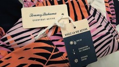 Womens Large Tommy Bahama Everyday Active Skort Leggings Tropical Palm UPF 50