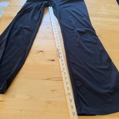Garage Black Crossover V-Waist Flare Yoga Pants Leggings Y2K Athleisure Large