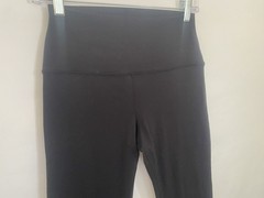 ALO ‘AIRBRUSH HIGH WAIST BOOTCUT LEGGINGS FULL 33″‘ IN BLACK MSRP $128