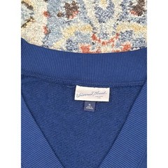Universal Thread Sweatshirt Women Soft XL Blue V-Neck Raglan Soft Athleisure EUC